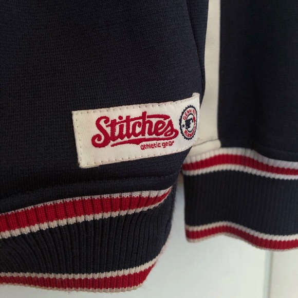 Men's Stitches Red Sox Full-Zip Warmup Jacket - Picture 5 of 10
